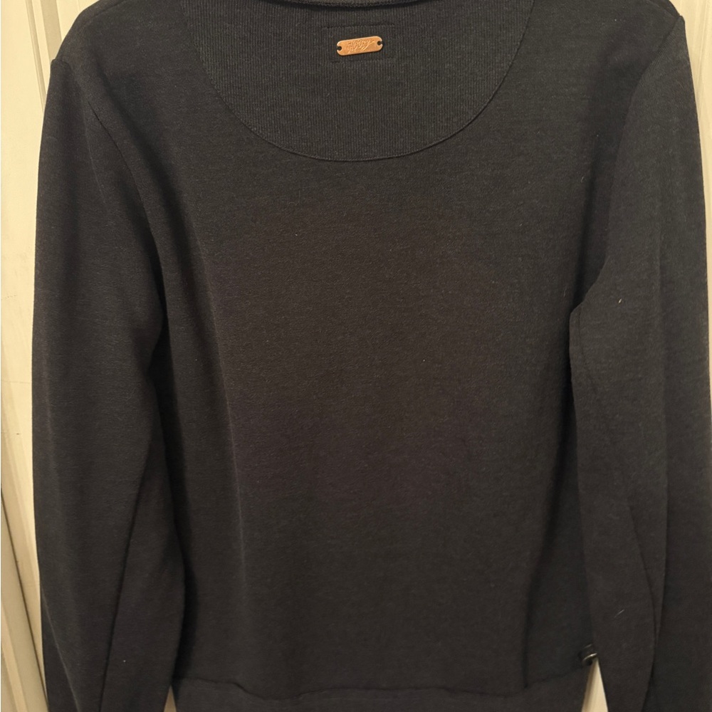 Hooey Black Crew Neck Sweater with Pink Accents - Picture 2 of 4